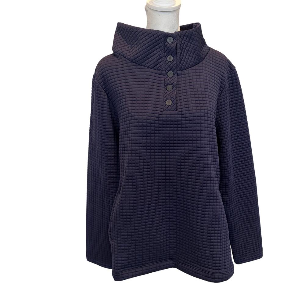 Dudley Stephens Navy Blue Perry Street Pullover Womens Size Large NEW